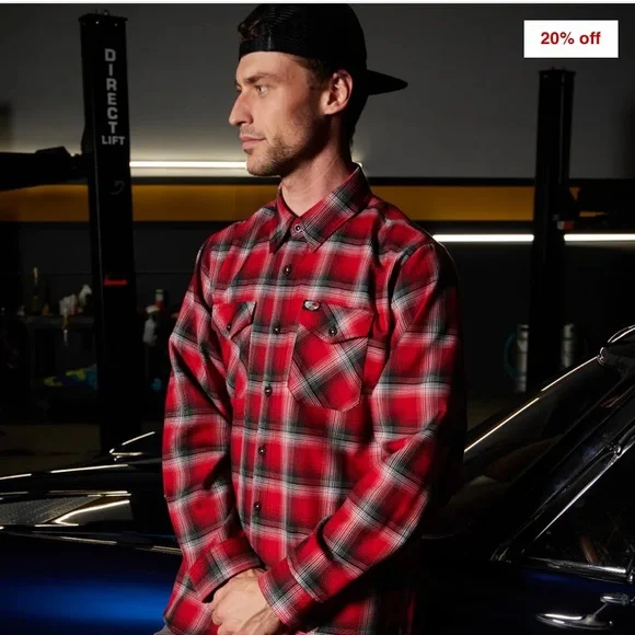 Dixxon So-Cal Speed Shop Flannel Large - Picture 2 of 10